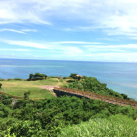 沖縄の高台からの風景