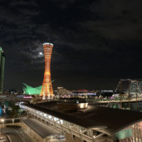 夜の神戸ポートタワー 1