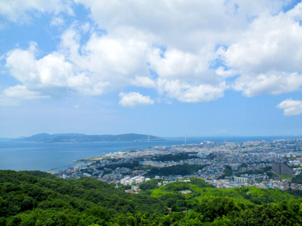 山頂からの垂水･明石海峡大橋 2