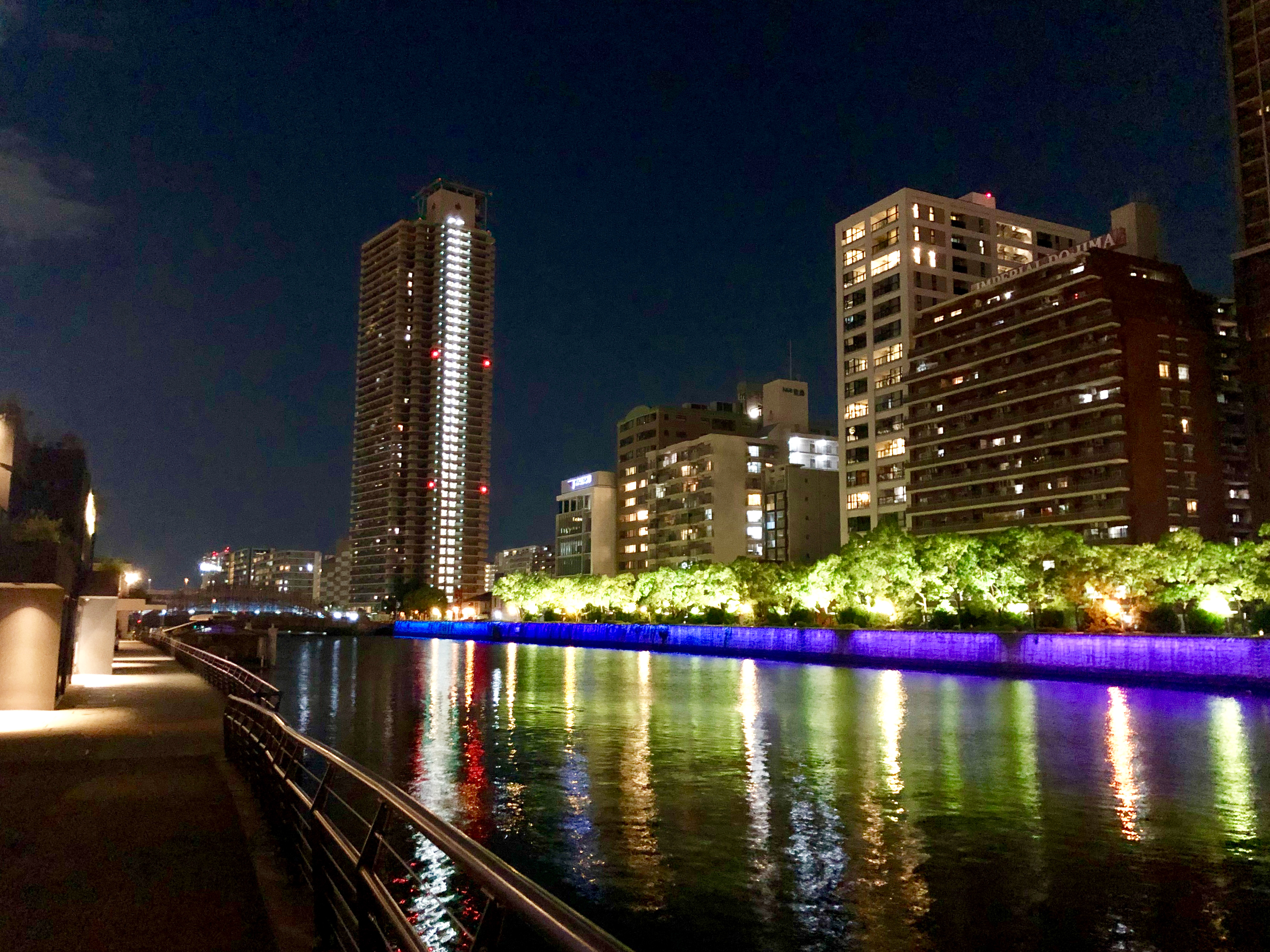 川沿いの夜景 3 無料写真 フリー素材のダウンロードサイト もある