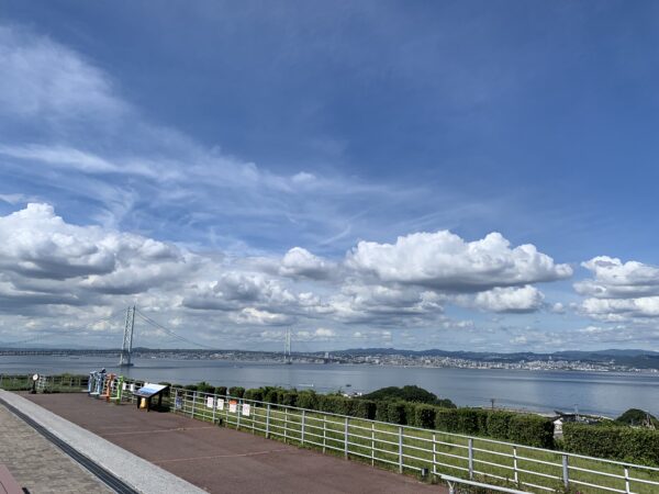 淡路サービスエリアからの明石海峡大橋 1