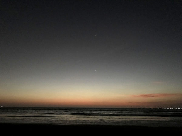 海辺の夕焼け