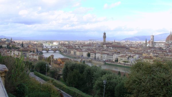 フィレンツェの山から見た街並み
