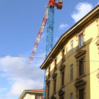 フィレンツェの工事現場