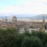 フィレンツェの山から見た街並み