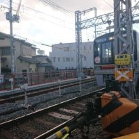 柴島駅に向かう大阪メトロ