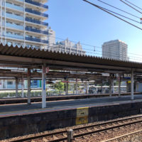 駅のプラットホーム