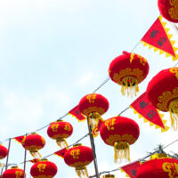 雪の降る北野の春節祭中国ランタン 2